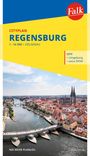 CITYPLAN REGENSBURG, ZIELGENAU. CITY + Umgebung + extra ÖPNV. Luftaufnahme von Regensburg mit der Steinernen Brücke und Dom.