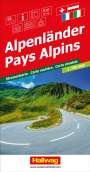: Hallwag Strassenkarte Alpenländer 1:750.000, KRT