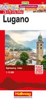 : Hallwag Stadtplan Lugano, KRT