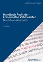 Cover eines Buches in Blau, Titel: "Handbuch Recht der kommunalen Wahlbeamten Nordrhein-Westfalen, 2. Auflage". Logo unten.
