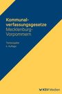 "Kommunalverfassungsgesetze Mecklenburg-Vorpommern, Textausgabe 4. Auflage". Blau-gelbes Design, KSV Medien Logo.