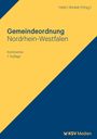 „Gemeindeordnung Nordrhein-Westfalen, Kommentar, 7. Auflage.“ Gelb-Blaues Design, rechteckige Farbflächen.