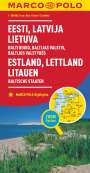 : MARCO POLO Länderkarte Estland, Lettland, Litauen, Baltische Staaten 1: 800 000, KRT
