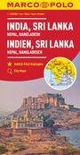 : MARCO POLO Kontinentalkarte Indien, Sri Lanka 1:2 500 000, KRT
