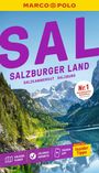 "MARCO POLO", "SALZBURGER LAND", Nr. 1 Reiseführer. Malerische Berglandschaft mit See und Wald. Reiseinformationen unten.