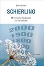 Peter Emm, SCHIERLING, Helvetische Gedanken zur Geschichte. Zahlen 2000 bis 1400. Vereiste Pflanze vor blauem Hintergrund.