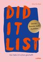 Elise de Rijck: Did It List, Buch