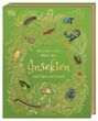 "Wundervolle Welt der Insekten und Spinnentiere" von Jess French. Grüne Gestaltung mit verschiedenen Insektenabbildungen.