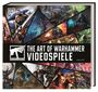 „The Art of Warhammer Videospiele“ von Andy Hall zeigt ein dynamisches Mosaik von Kriegern und Szenen aus Videospielen.