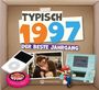 "Typisch 1997, der beste Jahrgang". Ein iPod, Nintendo DS, Kaugummi, Mario-Figur und Filmszene in einem Pappkarton.