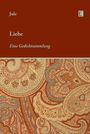 Jule, Liebe, Eine Gedichtsammlung. Oben brauner Abschnitt, unten Ornamentmuster in warmen Farben. Logo mit Buchsymbol.