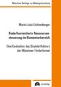 „Münchner Beiträge zur Bildungsforschung“ steht oben. Titel: „Bedarfsorientierte Ressourcensteuerung im Elementarbereich“. Unten ist ein Verlagslogo.
