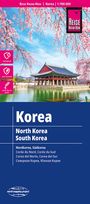 : Reise Know-How Landkarte Korea, Nord und Süd 1 : 700.000, KRT