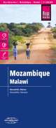 : Reise Know-How Landkarte Mosambik, Malawi 1:1.200.000, KRT
