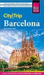 "City|Trip Barcelona" von Hans-Jürgen Fründt. Oben ein Reise-Logo. Bild der Sagrada Família unter blauem Himmel.