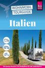 "WOHNMOBIL TOURGUIDE Italien. Die besten Routen und Stellplätze für alle Selbstfahrer." Wohnmobil auf Zypressenstraße.