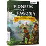 "Pioneers of Pagonia. Das offizielle Buch. Bildner." Zwei Figuren in mittelalterlicher Kleidung vor einer idyllischen Landschaft.