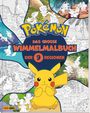 „POKÉMON DAS GROSSE WIMMELMALBUCH DER 9 REGIONEN“ in bunten Buchstaben. Pikachu ist zentral abgebildet.