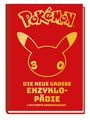 "Pokémon", "Die neue grosse Enzyklopädie", "Limitierte Sonderausgabe". Rotes Cover mit einem Pikachu-Logo in Gelb.