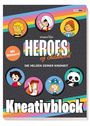 Heroes of Childhood: Die Helden deiner Kindheit - Kreativblock, Buch