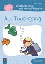 "Finde den richtigen Weg", "Leseförderung mit Mathe-Rätseln", "Auf Tauchgang", "Klasse 2/3". Illustration: Taucher und Fische.