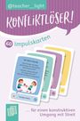 @teacher__light KONFLIKTLÖSER! 60 Impulskarten ... für einen konstruktiven Umgang mit Streit. Illustration mit Karten.