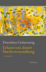 Dorothea Grünzweig: Erfasst von dieser Nachtverwandlung. Gedichte. Wallstein. Abstrakte Malerei in Gelb, Orange und Blau.