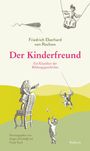 Titel: "Der Kinderfreund" von Friedrich Eberhard von Rochow. Illustrationen von spielenden Kindern und einem Erwachsenen.