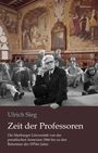 "Ulrich Sieg - Zeit der Professoren. Die Marburger Universität von der preußischen Annexion 1866 bis zu den Reformen der 1970er Jahre."  
Eine historische Aula mit Wandgemälden und schwarz-weiß Foto von Personen im Vordergrund.