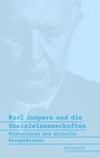 Text: "Karl Jaspers und die Sozialwissenschaften. Historische und aktuelle Perspektiven. Wallstein." Linienmuster-Hintergrund.