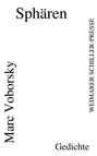 Text: "Sphären", "Marc Voborsky", "WEIMARER SCHILLER-PRESSE", "Gedichte". Weiße Seite, schwarze Schrift.