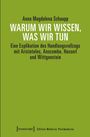 Anna Magdalena Schaupp: Warum wir wissen, was wir tun, Buch