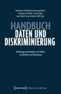 Titel: "HANDBUCH DATEN UND DISKRIMINIERUNG". Autoren aufgeführt. Dunkelblauer Hintergrund.
