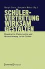 Titel: „Schülervertretung wirksam gestalten: Demokratie, Kinderrechte und Mitbestimmung in der Schule“. Grün auf dunkelblau.