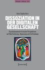 Titel: Dissoziation in der digitalen Gesellschaft. Darunter farbenfrohes, abstraktes Gesicht in einer Illustration.