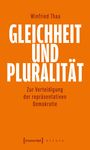 „GLEICHHEIT UND PLURALITÄT; Zur Verteidigung der repräsentativen Demokratie“ auf orangefarbenem Hintergrund.