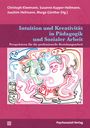 Text oben: Autoren und Herausgeber. Titel: "Intuition und Kreativität in Pädagogik und Sozialer Arbeit". Unten: Psychosozial-Verlag. Illustration mit abstrakten Figuren in bunten Farben.