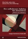 Titel: "Der aufhaltsame Aufstieg des Autoritären". Abstraktes Gemälde mit kreisförmigen und geometrischen Formen.