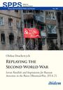 Text: "SPPS, Edited by Andreas Umland. Oleksa Drachewych - Replaying the Second World War." Hintergrund: Beschädigtes Gebäude mit roter Flagge.