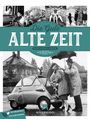 „Die Gute Alte Zeit. Wochenplaner 2027.“ Eine Schwarz-Weiß-Collage mit retro Motiven und einem kleinen Auto im Regen.