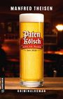 „MANFRED THEISEN, Paten Kölsch, Ehrlich. Echt. Ehrenfeld. Seit 2026, KRIMINALROMAN“, Bierglas steht auf Holztresen.