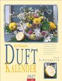 "Rita Bellmann Duft Kalender 2027. Erinnerungen an Frühling, Sommer, Herbst und Winter werden wach. Blumen und Zitronen."