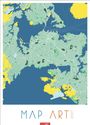 „MAP ART 2027“ steht unter einer stilisierten Karte mit grünen, blauen und gelben Flächen.