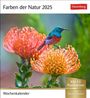 : Farben der Natur Postkartenkalender 2025 - Wochenkalender mit 53 Postkarten, KAL