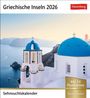 : Griechische Inseln Sehnsuchtskalender 2026 - Wochenkalender mit 53 Postkarten, KAL