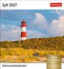 Sylt Sehnsuchtskalender 2027 - Wochenkalender mit 53 Postkarten, KAL