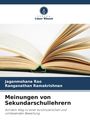 Logo "Verlag Unser Wissen" mit offenem Buch im Hintergrund. Titel: "Meinungen von Sekundarschullehrern".