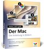 "Der Mac: Die Anleitung in Bildern" gibt eine visuelle Einführung in macOS 27. Buntes Cover mit iMac und Symbolen.