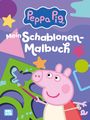 : Peppa Wutz Ausmalbilder: Mein Schablonen-Malbuch, Buch