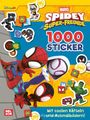 "Spidey und seine Super-Freunde. 1000 Sticker. Mit coolen Rätseln und Ausmalbildern!" Mehrere Superhelden abgebildet.
